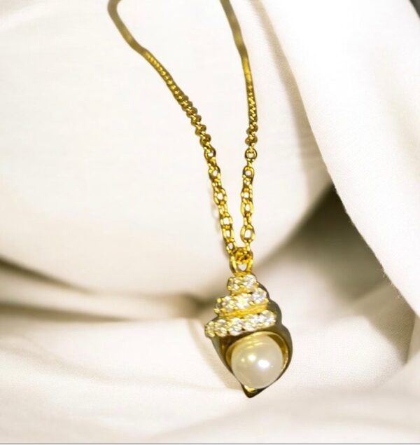 incili deniz kabuğu gümüş kolye reyhan coşkun