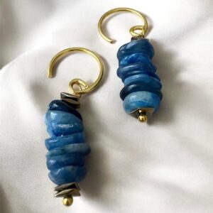 Lapis Lazuli Tasarım Gümüş Küpe