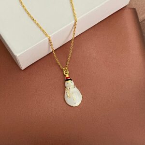 Kardan Adam Gold Gümüş Kolye